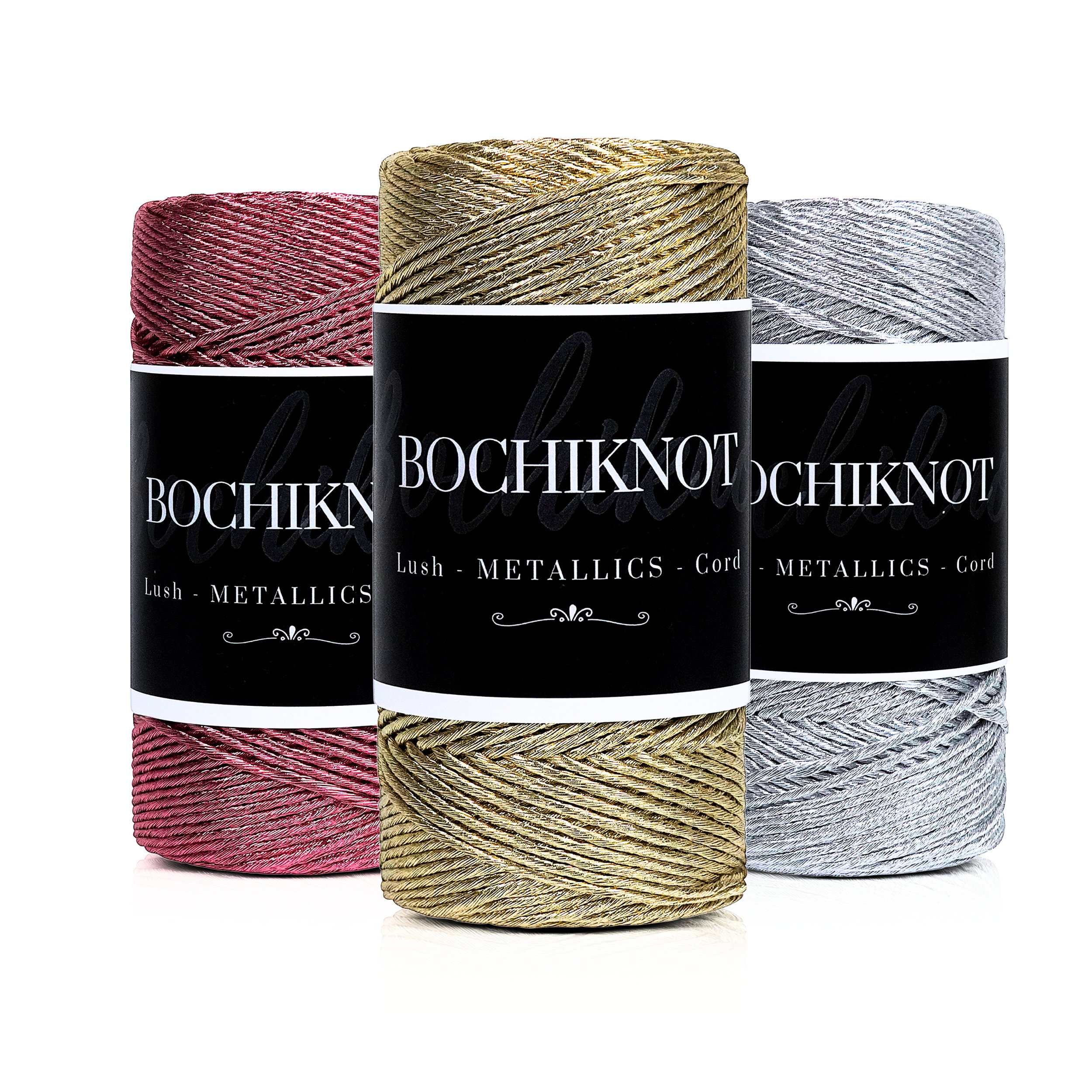BOCHIKNOT Macrame 9mm Cord x 50yds, Color String Single Strand Twist  Cotton Rope 2mm 3mm 5mm 9mm for Macrame & Knotting