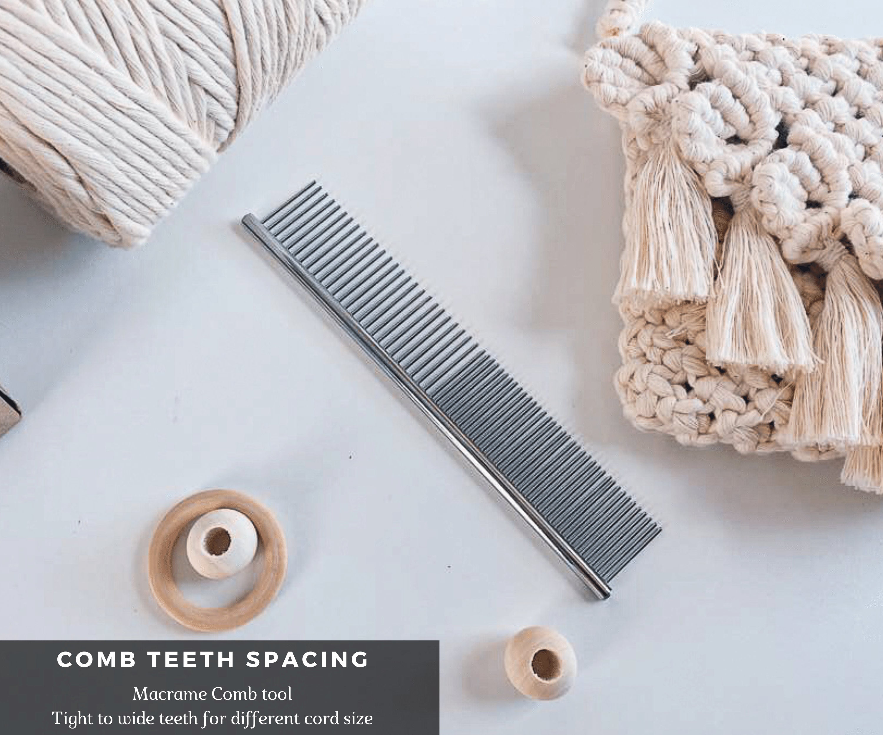 Macrame Fringe Comb Durable Craft Supply For Fiber Knotting Etsy