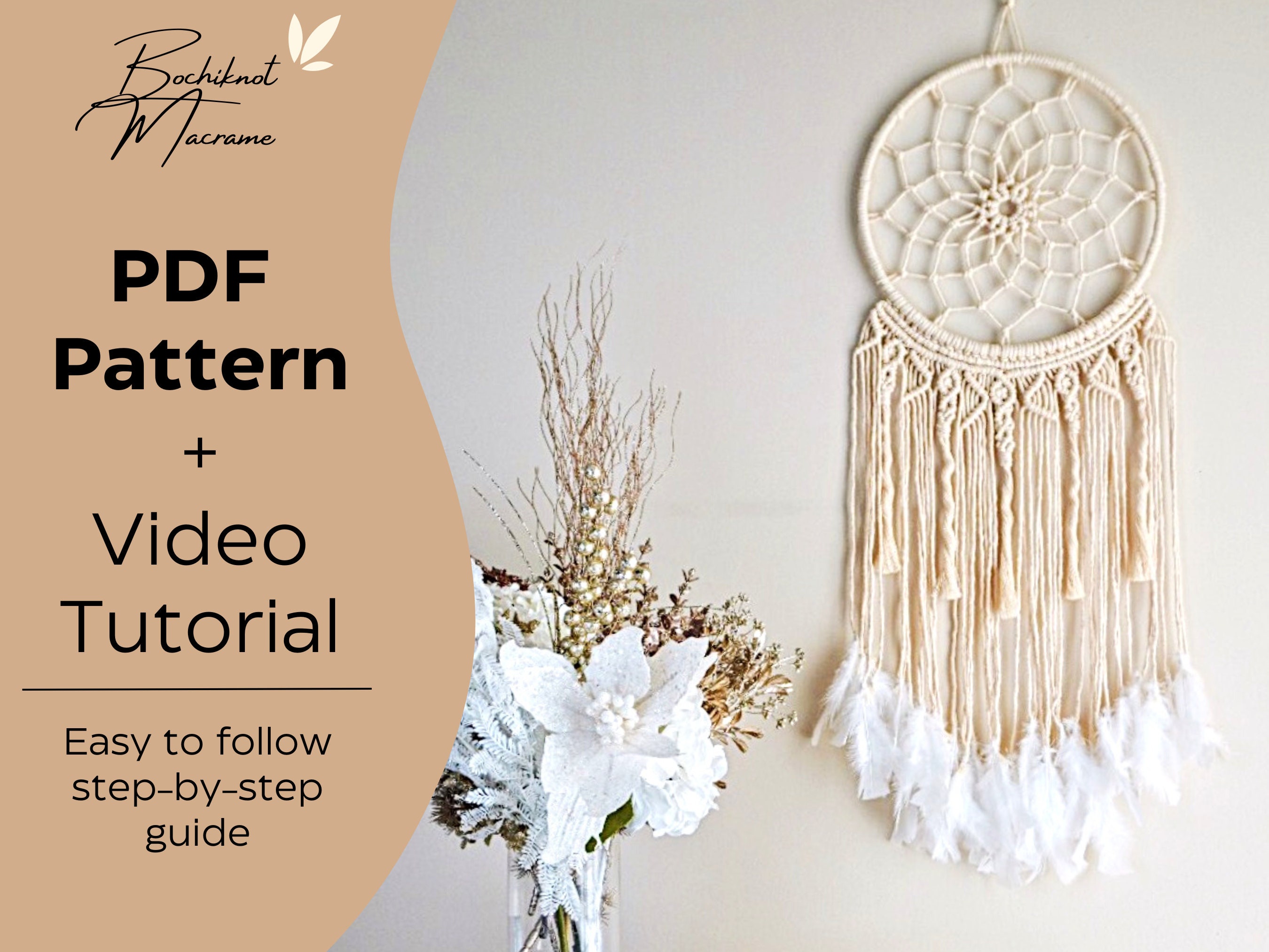 PDF Tutorial of Macrame Flower Strap Bag/macrame Strap Diy/macrame