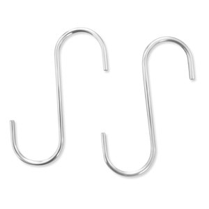 Crochets en S en acier inoxydable pour macramé (paire)