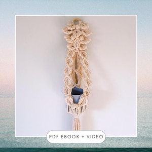 Macrame Plant Hanger DIY Pattern EBOOK Macrame Tutorial Plant Hanger Pattern for Wall hanging Macrame Pattern Advanced PDF instructions