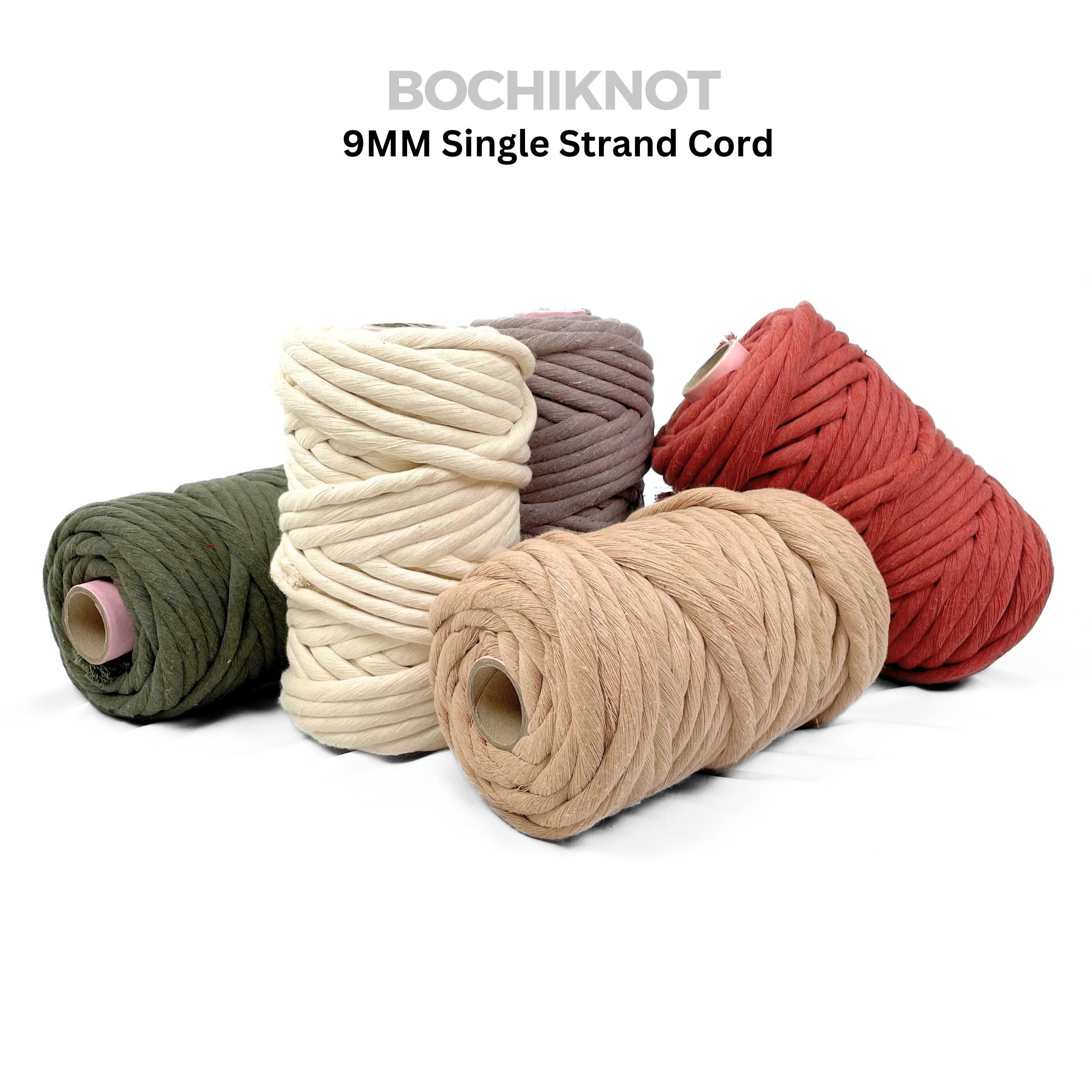 Bochiknot Macrame Cord  Single- Strand Cotton Cord