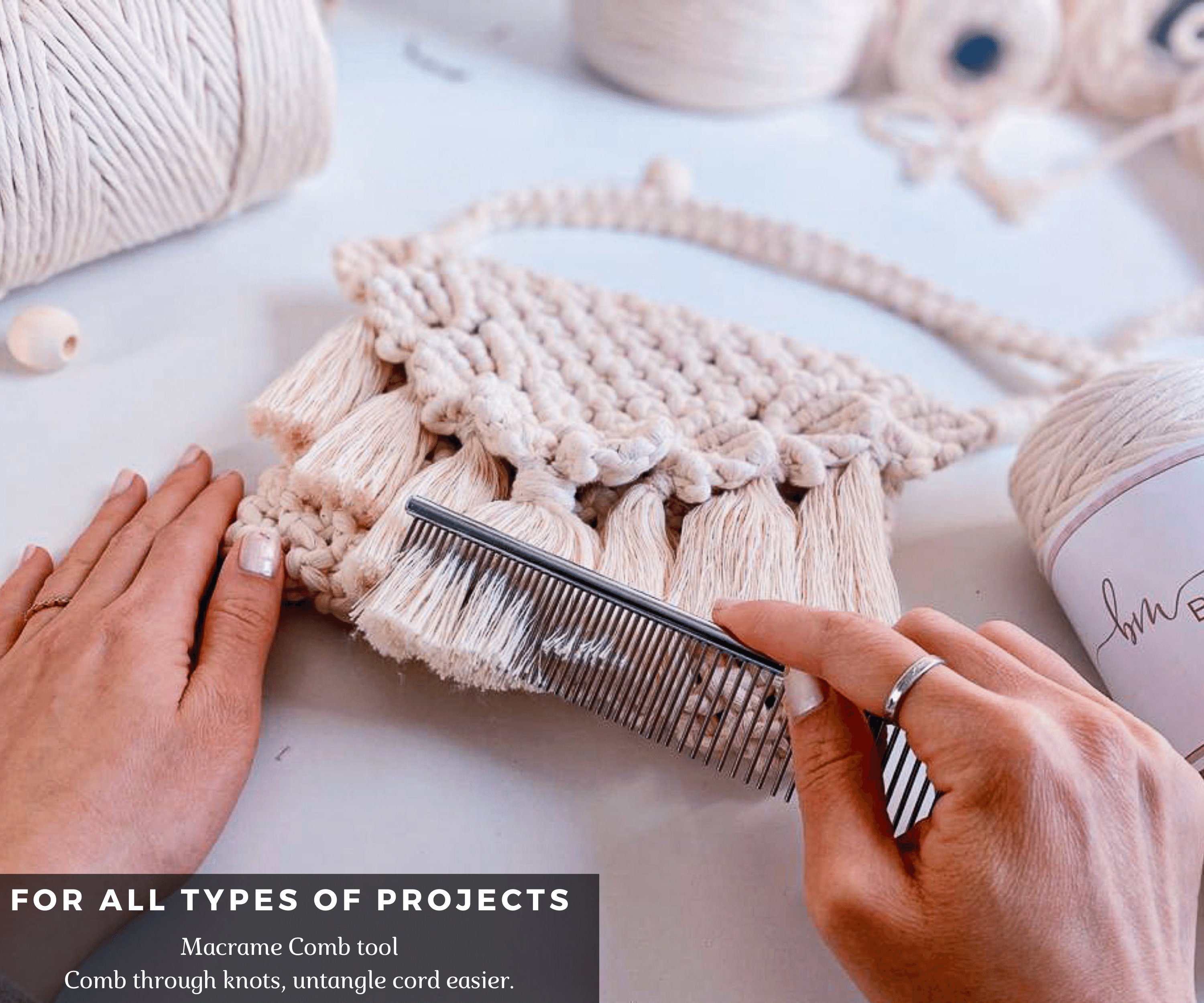 Macrame Fringe Comb Durable Craft Supply For Fiber Knotting Etsy