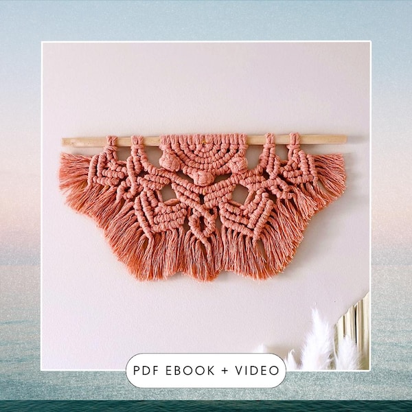 Padrão de Mandala em Macramê (Meia Mandala), Faça Você Mesmo: Decoração de Parede (E-book em PDF)