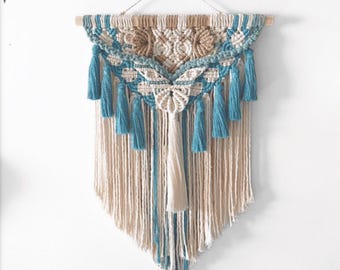 Kleurrijke macramé muurhanger boho DIY-patroon EBOOK + videotutorial