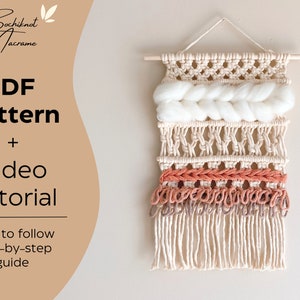 Macrame Wall Hanging DIY Pattern EBOOK Macrame Tutorial Macrame weave Pattern for Macrame Wall Hangings Macraweave Pattern PDF instructions image 1