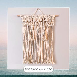 Macrame Wall Hanging DIY Pattern EBOOK Macrame Tutorial for Beginners Pattern for Macrame Wall Hanging Pattern PDF instructions beginner