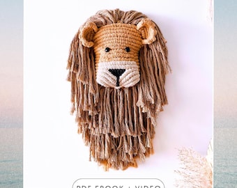Macrame Lion Wall Hanging Pattern: DIY Tutorial (PDF EBOOK)