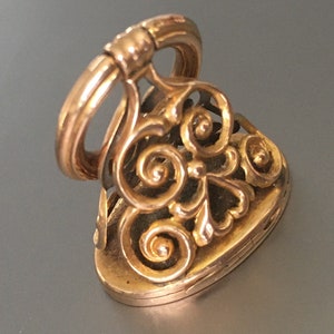 Antique 10K gold - Victorian FOB locket