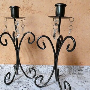 Candle Holders Vintage/Retro set of 2 Metal Candleholders Home Decoration