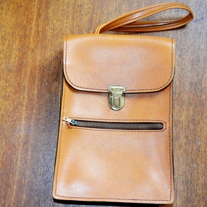 Bolso de muñeca Vintage hombres bolsa de viaje marrón falso bolsa hombres gran cartera documentos bolsa hecha en ROMANIA