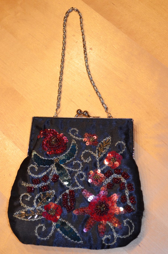 Vintage Small Ladies/Girls Pouch 80s  Bag Retro S… - image 3