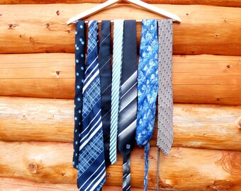 Vintage Set of 7 Ties Men Neckties Gift Idea for HIM!