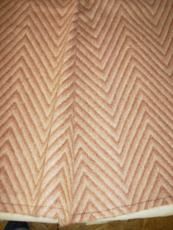 Vintage wool skirt SIZE S Herringbone skirt Midi … - image 4