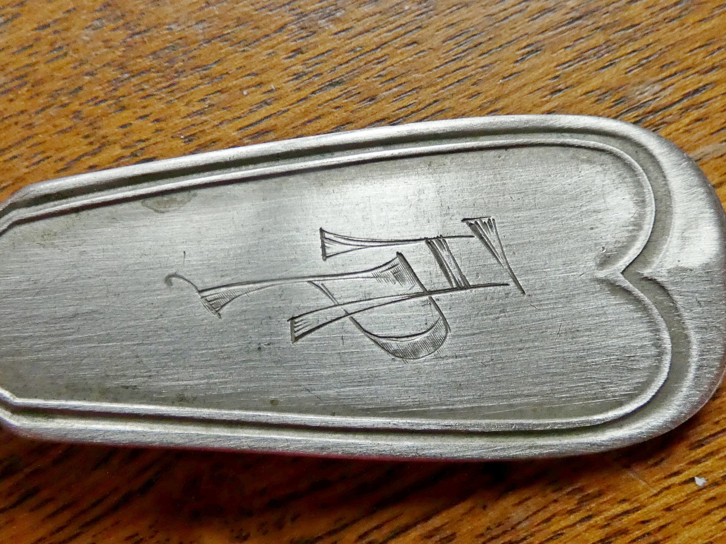 ANTIQUE Alpaca Tablespoons Set of 6 Alpaca Tablespoons With Monogram ...