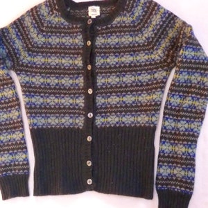 Noa Noa XS Ladies/Girls Sweater Very Soft Knitwear Raglan Buttoned Sweater Vintage Cardigan made in Denmark
