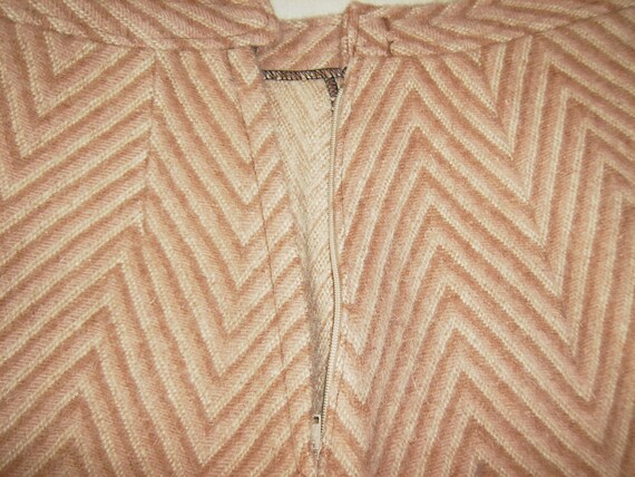 Vintage wool skirt SIZE S Herringbone skirt Midi … - image 3
