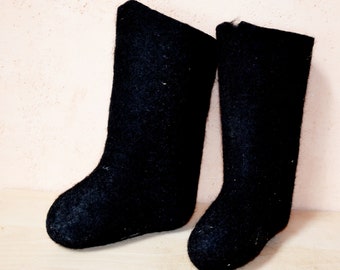 Sole 5,5 inches KIDS FELTED Valenki UNUSED  Boots Soviet Winter Valenki Kids Black Felted Boots Soviet Footwear