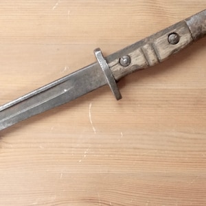 ANTIQUE 1930 Knife Large and Heavy Estonian Hand Forged Rustic Knife Memorabilia for Collectors