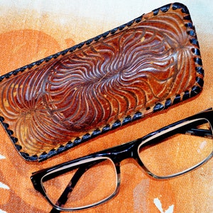 Occhiali da vista UNISEX vintage con custodia in vera pelle Occhiali retrò Occhiali vintage Occhiali retrò Aste flessibili