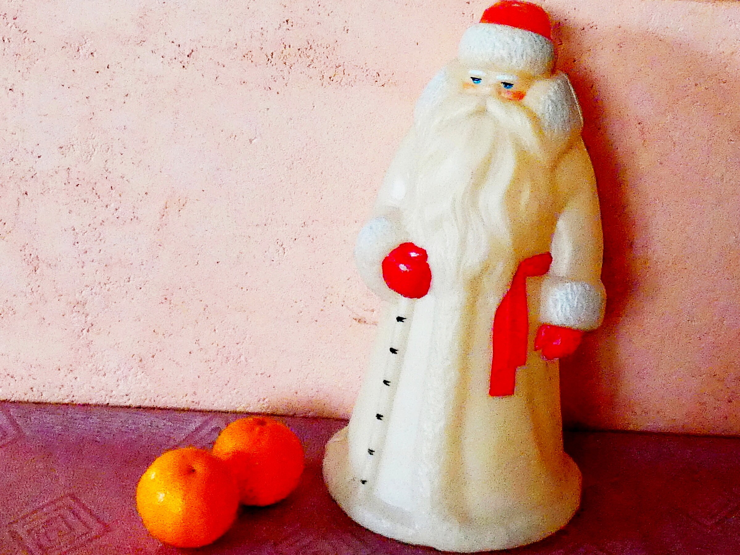 ロシアのDED MOROZサンタクロースハードプラスチックフィギュア