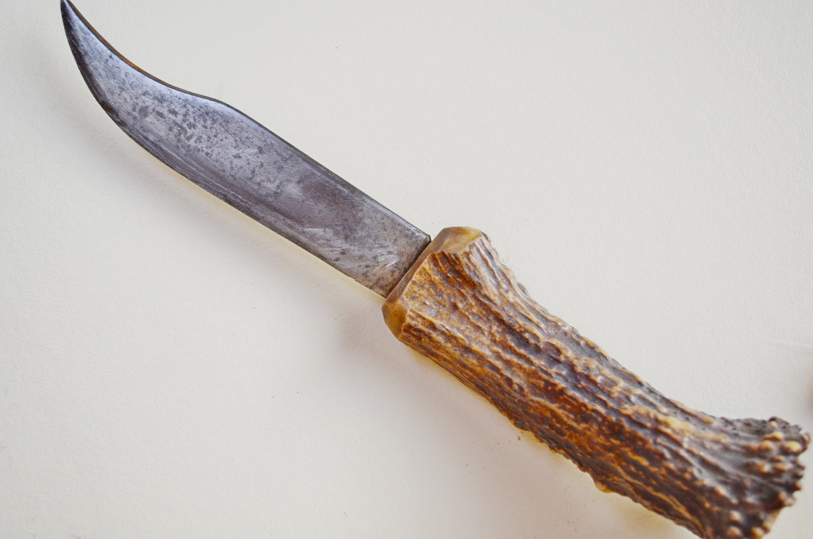 11 ANTIQUE Knife DEER ANTLER Handle Handmade Knife Etsy