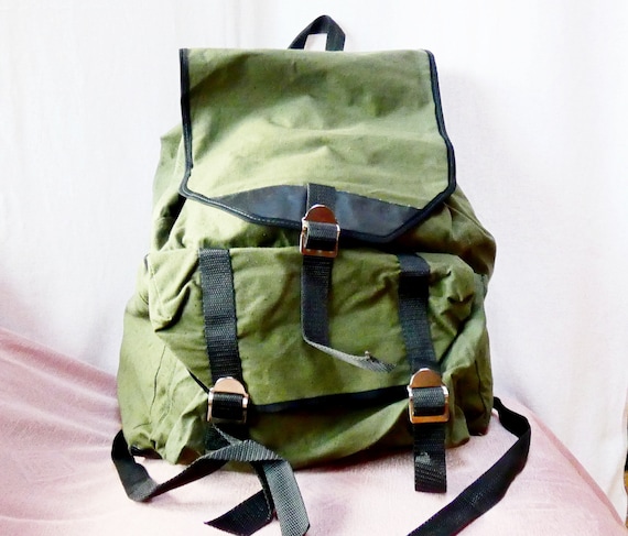 Large UNUSED Backpack Vintage Soviet Knapsack Lar… - image 2