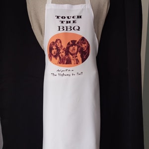 AC/DC Apron. Artwork Adapted From My Original Pencil Drawing. More ...