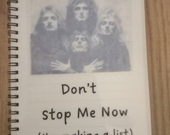 Queen A5 Notebook.Artwork adapted from my original pencil drawing