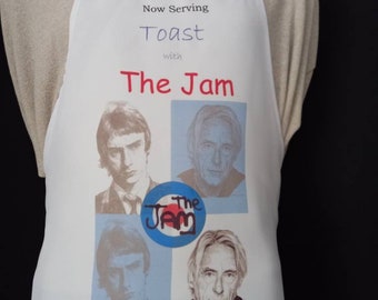 Paul Weller Apron. Artwork adapted from my original pencil drawings.  Funny Apron. The Modfather.