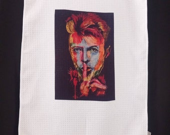 David Bowie tea towel