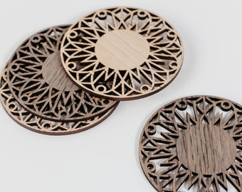 Geometric Homeware, Tea coasters, Laser cut coasters, Natural eco-friendly coasters, Coffee coaters, Housewarming gift