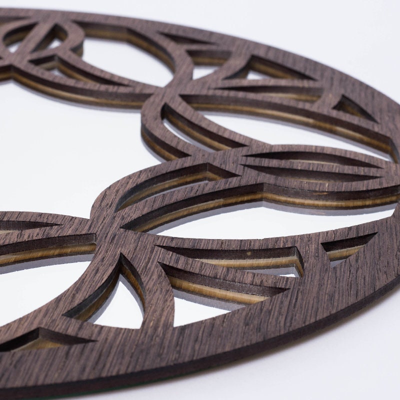 Runder Wandspiegel aus Holz Loftspiegel Industriespiegel | Etsy