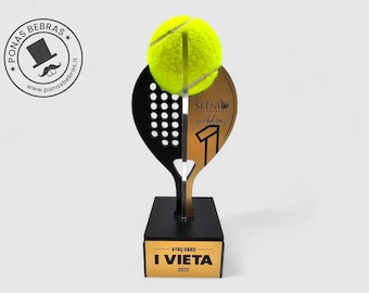 Tennis trophy/Acrylic Trophy: Handcrafted with High-Quality Materials for Tennis, Padel Tennis or Pickleball