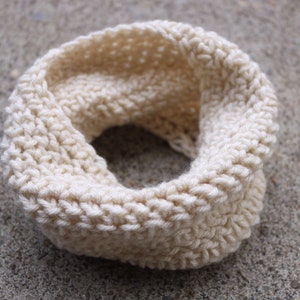 The Herringbone: Cream, Modern Dog Cowl, Neutral Infinity Scarf, Natural Dog Snood, Urban Dog Scarf, Cozy Cat Scarf, Knit Warm  Winter Cowl