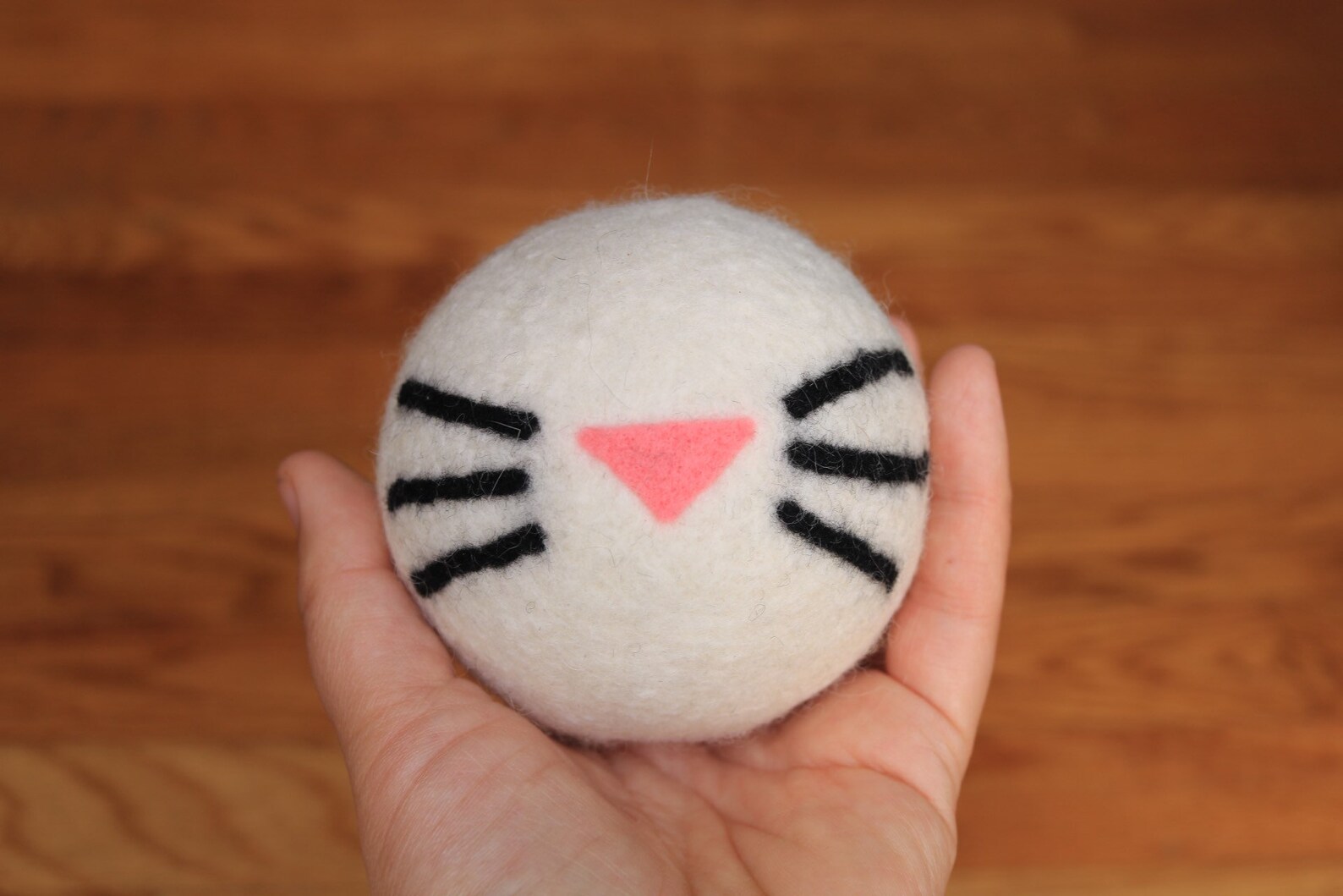 Kitty Whiskers Wool Dryer Ball XL natural wool dryer ball Etsy