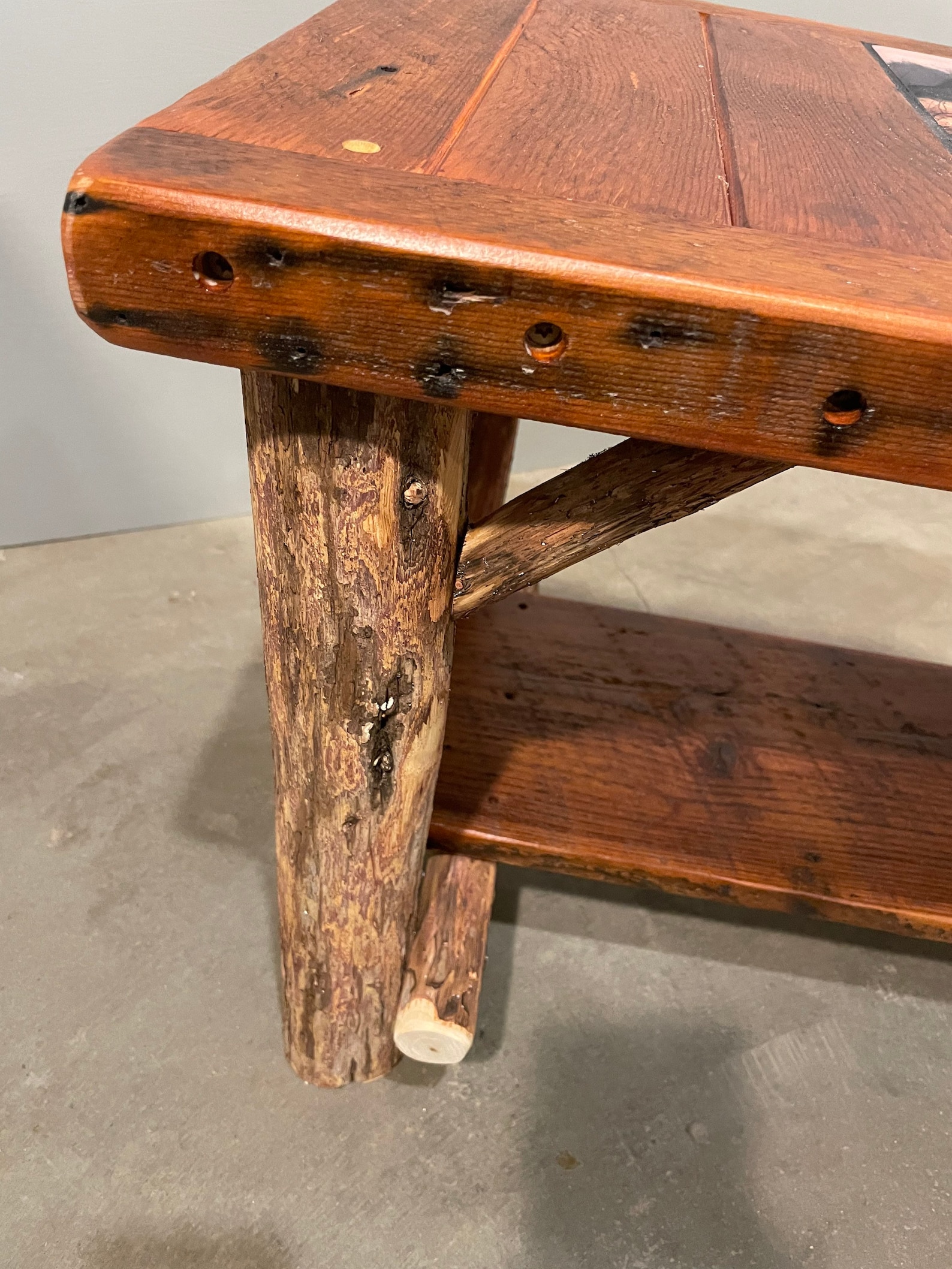 Red Cedar Logs Live Edge Reclaimed Barn Wood Coffee Etsy