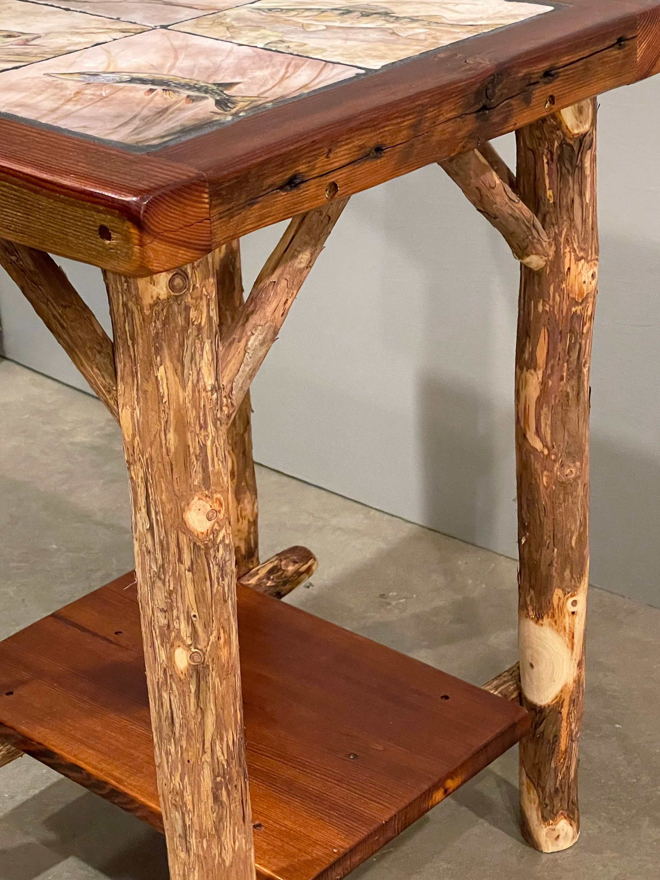 Red Cedar Logs Live Edge Reclaimed Barn wood End Table/Night Etsy