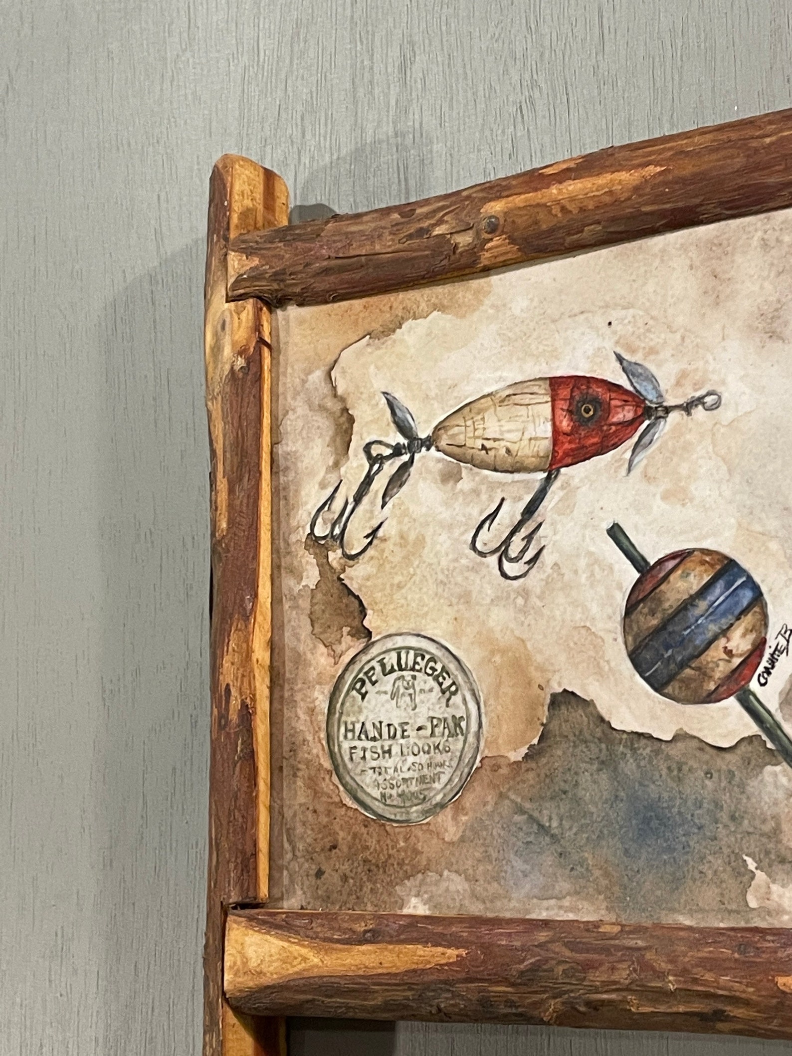 Rustic Reclaimed Barn Wood Fishing Décor for the North Woods | Etsy