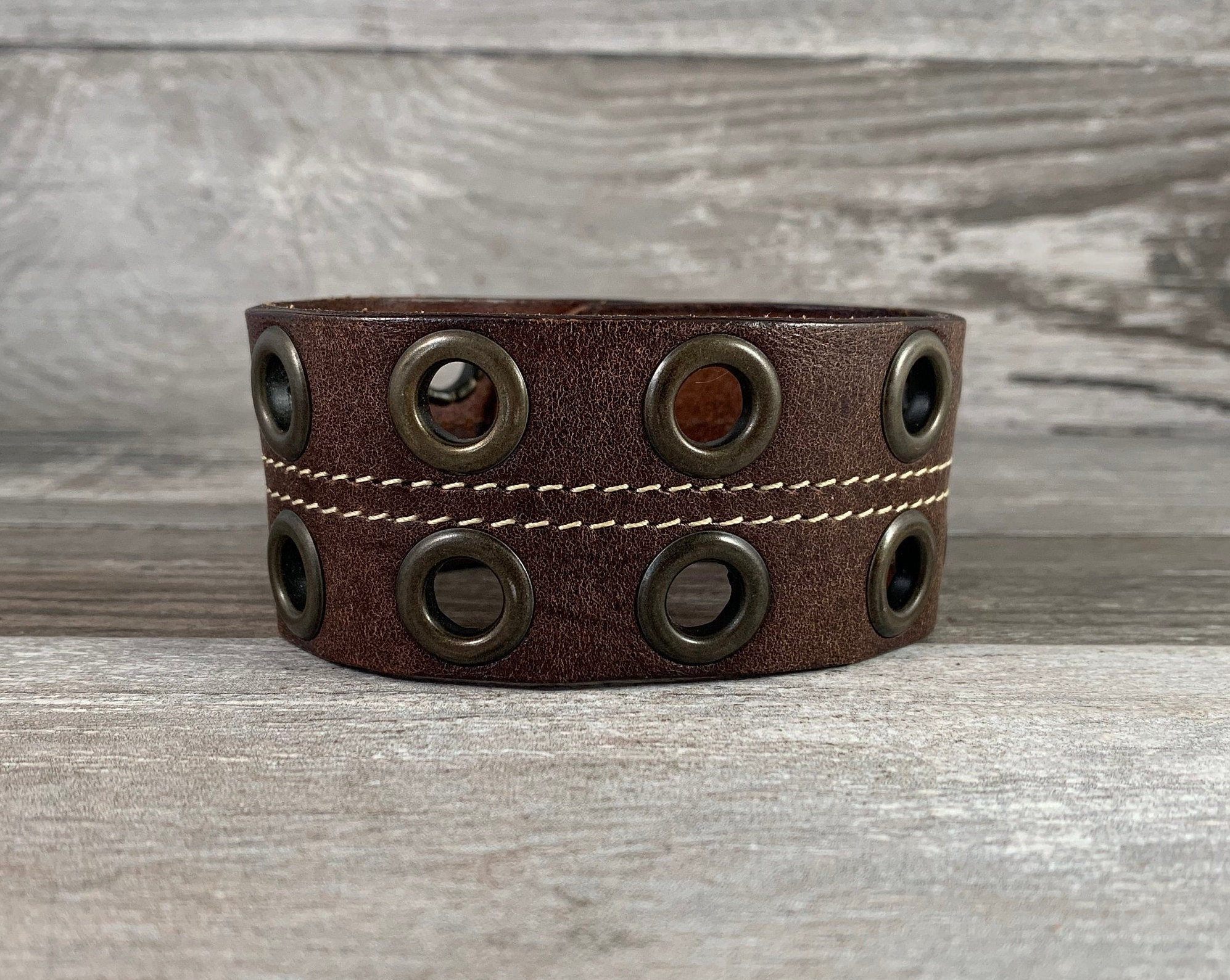 How to Make a Leather Cuff Bracelet - SavvyMom