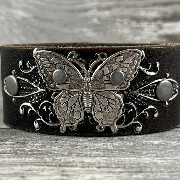 Leather Butterfly Etsy