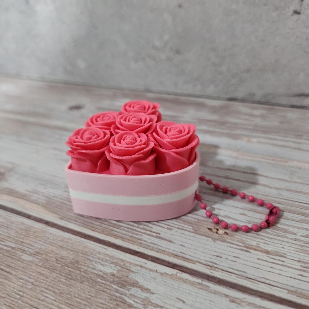 Rose Bouquet Clicker Fidget Toy: 3d-printed Desk Fidget, Spring ...