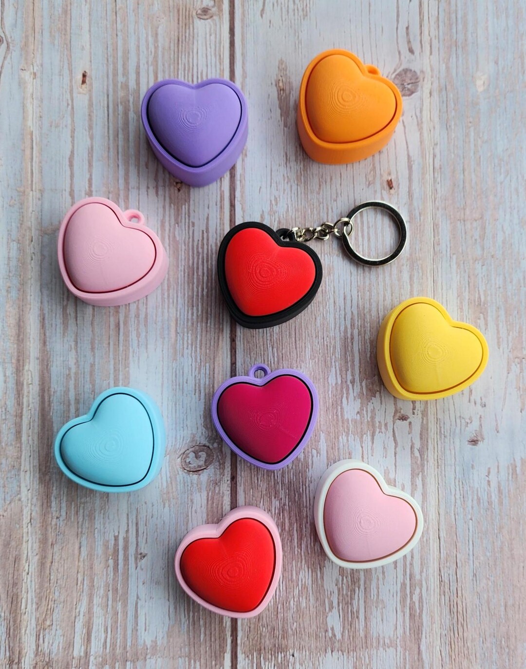 Heart Clicker Fidget: 3d-printed Valentine's Gift, Choose Your Colors ...