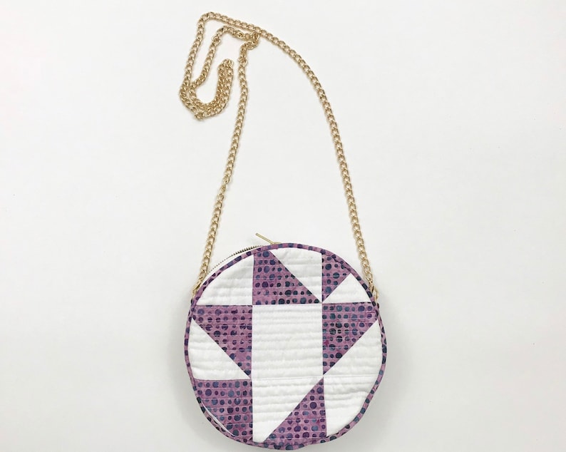 Quilted Round Purse 14
