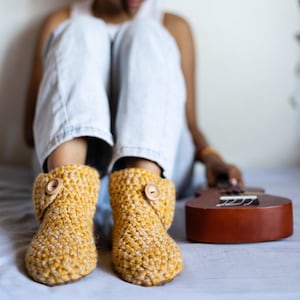 Comfortable Wool Slipper Booties: Flexible Leather Soles. Barefoot Design. Artisan Made imagem 14