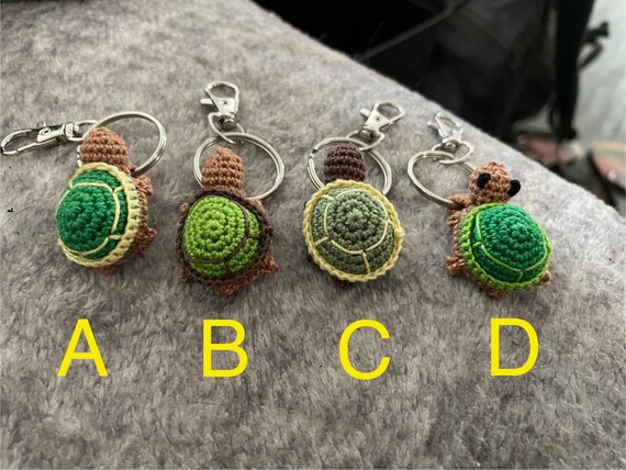 Tiny Turtle Keychain or Desk Friend! Handmade! - Etsy