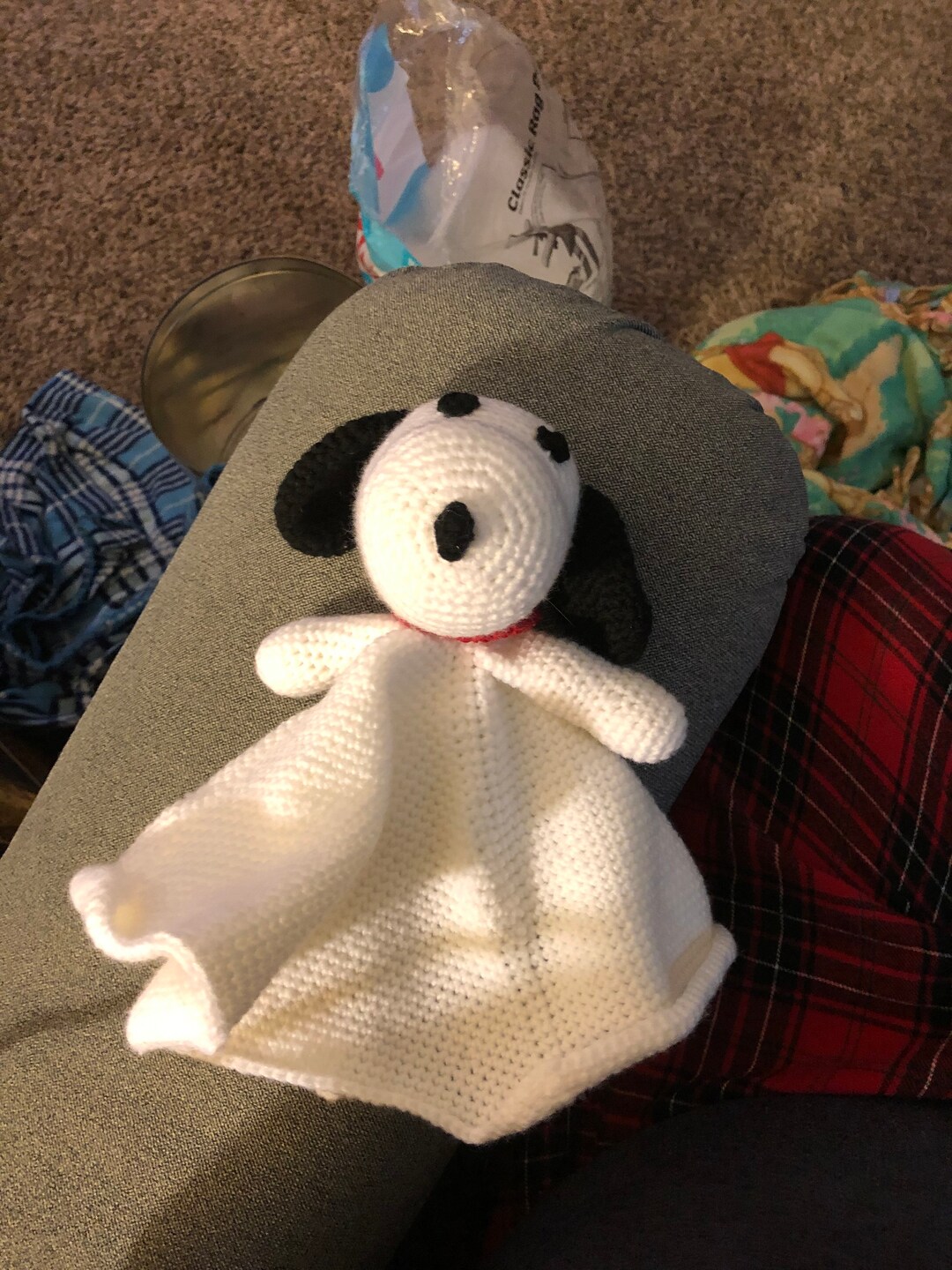 Snoopy Security Blanket Etsy