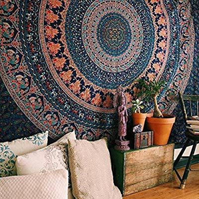 Hippie Indian Tapestry Voilet Mandala Wall Hanging Twin Gypsy Bedspread Throw Hippie Indian Tapestry Voilet Mandala Wall Hanging Twin Gypsy Bedspread Throw