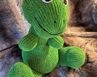 Hand Knitted Cuddly Dinosaur