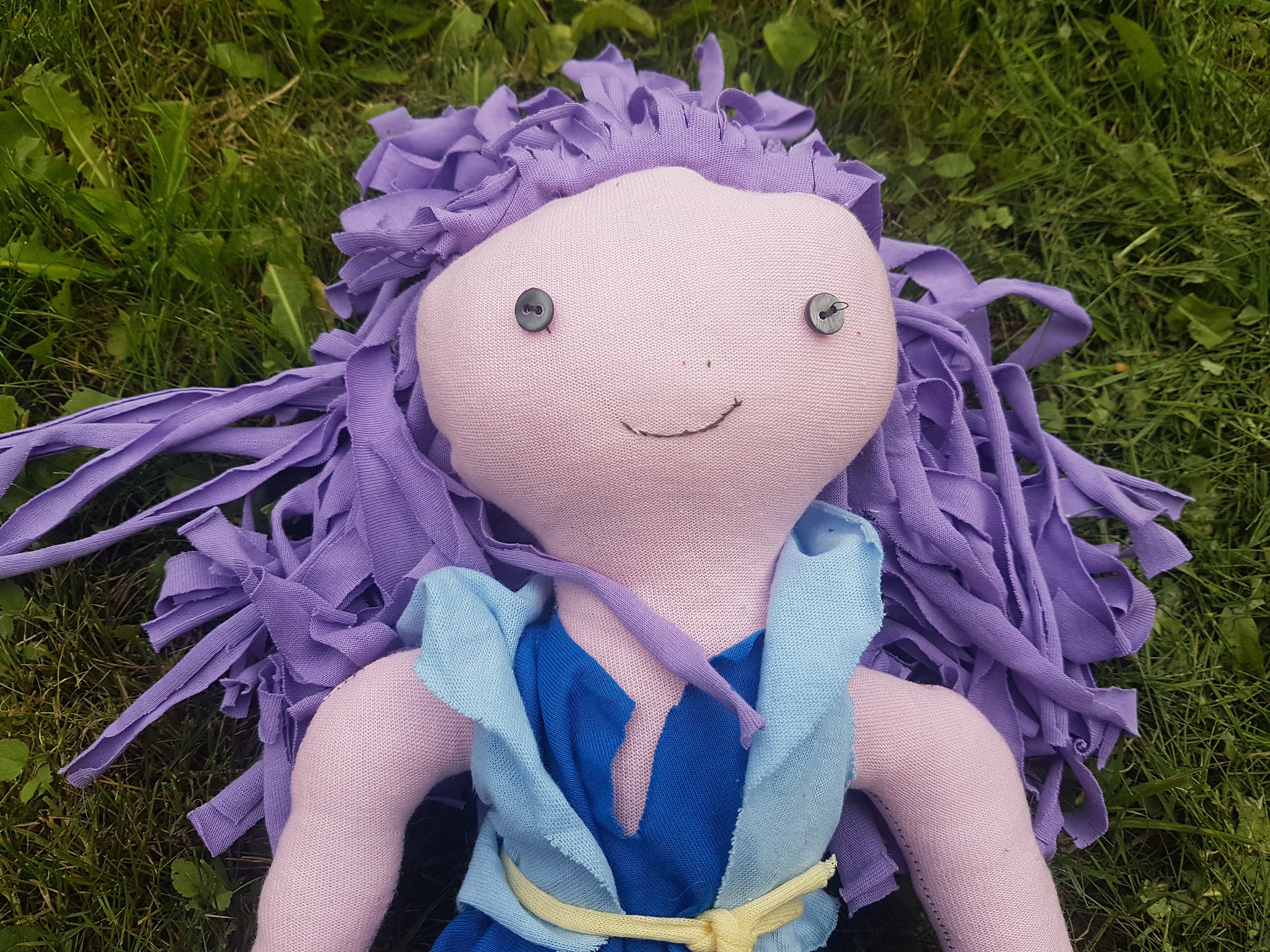 Adorable Rag Doll With Purple Hair, Inspired by Adventure Time - Etsy
